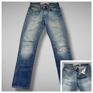 Vintage Diesel Zerox Jeans Womens Size 26 (26x30) Blue Denim Straight Slim Italy